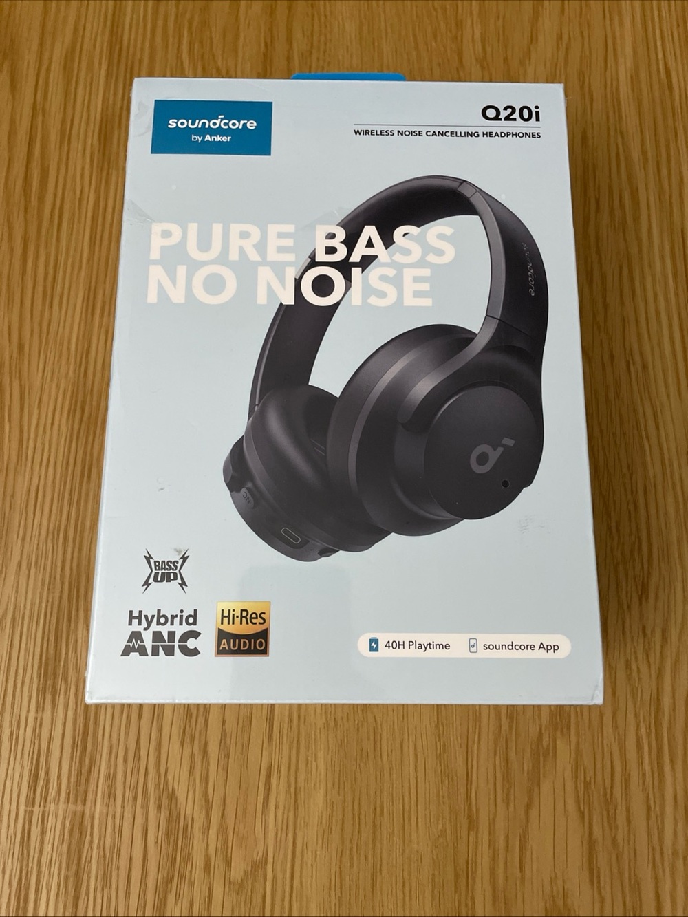Anker Soundcore Q20i Wireless Over-Ear Headphones - Black